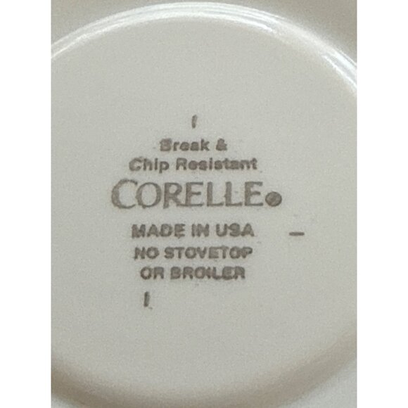 Corelle Coordinates Stoneware Cup & Saucer Set Of 8- 4 Each Chutney Swirl Design - Picture 7 of 9